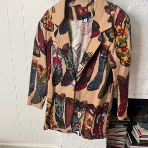 Colorful Patterned Women's Jacket